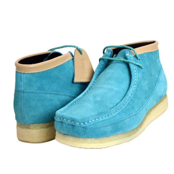 British Walkers Men's Walker 200 Aqua & Beige - Picture 1 of 3